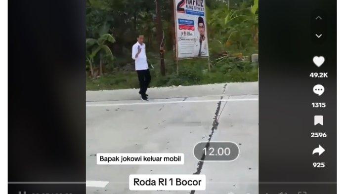 Viral Momen Presiden Jokowi Jalan Kaki di Grobogan, Imbas Ban Mobil Dinas RI 1 yang Ditumpangi Bocor