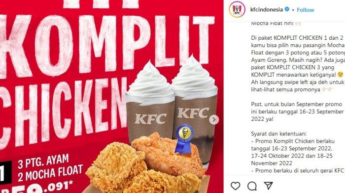 Promo KFC, Janji Jiwa dan Marugame Udon Hari Ini, Irit di Kantong dan Bisa Dinikmati Bersama Teman