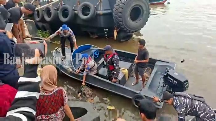 Isak Tangis Iringi Penemuan Korban Tenggelam di Banjarmasin, Jasad Anjas Hanyut 50 Meter