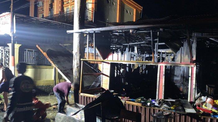 Jago Merah Gegerkan Warga Sungai Malang HSU, Satu Rumah Luluh lantak