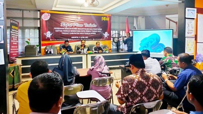 Jelang Pemilu 2024, KPU Kabupaten Hulu Sungai Utara Lakukan Perbaikan Data Jumlah TPS