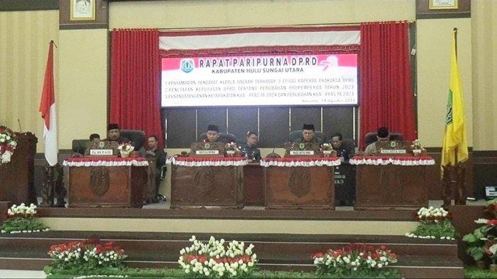 Sikapi Tiga Raperda Prakarsa DPRD HSU, Pj Bupati Sampaikan Dukungan Pemerintah Daerah