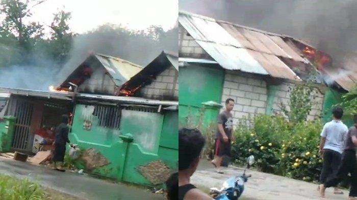 Api Berkobar di Bukitmulya Tala, Warga Bahu Membahu Selamatkan Barang