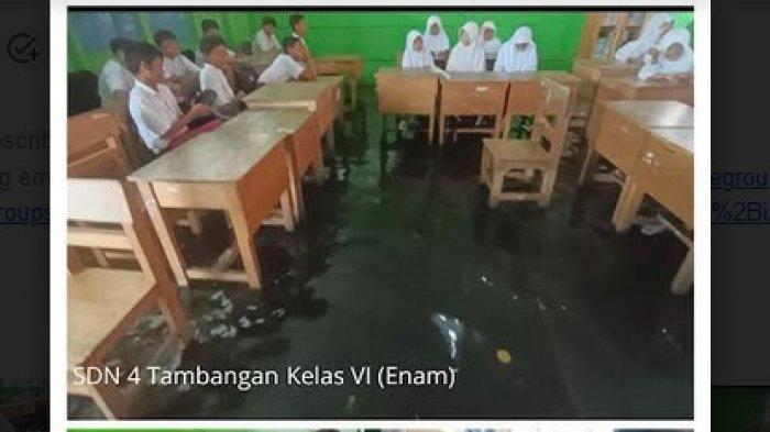 Banjir Daha Selatan HSS Tak Kunjung Surut, Siswa Ada Berlajar di Langgar Hingga Bergantian