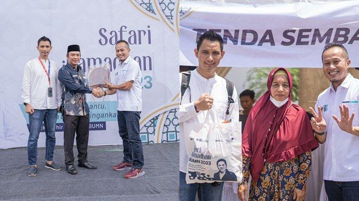 Geber Safari Ramadhan BUMN 2023 di Batulicin, PT Telkom Indonesia Bagikan 1.000 Paket Sembako Murah
