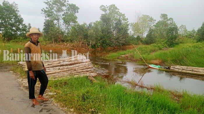 Berharap Banjir Tertangani, Petani Jejangkit Muara Kabupaten Barito Kuala Jalani Usaha Jual Galam
