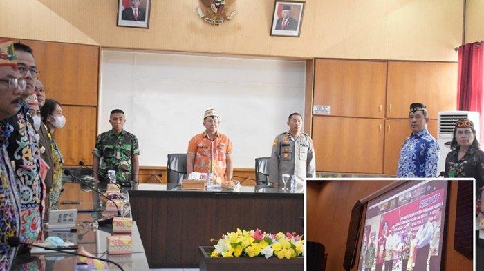 Sekretaris Daerah Kabupaten Kapuas Septedy Ikuti Penandatanganan Kontrak Pengadaan Barang dan Jasa