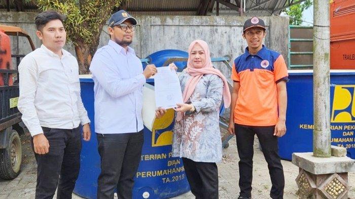 Permudah Penyaluran Air Bersih, BPBD Banjarbaru Dapat 10 Tandon dari Kementerian PUPR