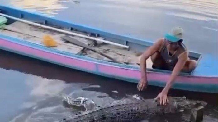 Disambar Buaya, Warga Desa Camba Kota Besi Kalteng Menderita Luka di Kaki
