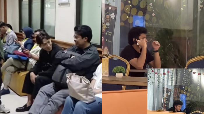 SIDANG CERAI - Kolase keberadaan Daehoon saat hadiri persidangan tanpa Jule, Selasa 18 November 2025. Keberadaan Safrie Ramadhan di sebuah hotel Malaysia sedang asyik berbicara di telepon.