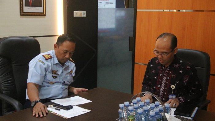 Sampaikan Hasil Evaluasi Pelaksanaan Anggaran, Kepala KPPN Sambangi Kanwil Kemenkumham Kalsel