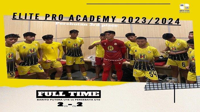 Kalah Adu Penalti Kontra Persebaya U16, Barito Putera Anum Gagal Raih Juara 3 EPA Liga 1 2024