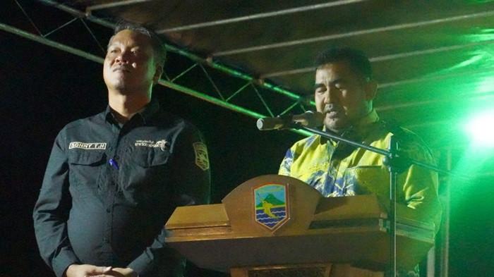 Suasana Gathering Night ekshibisi paralayang, paramotoDD
