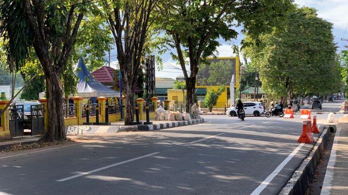 Bebas Hambatan, Kini Jalan Pangeran Suriansyah Banjarbaru Steril PKL dan Kantong Parkir