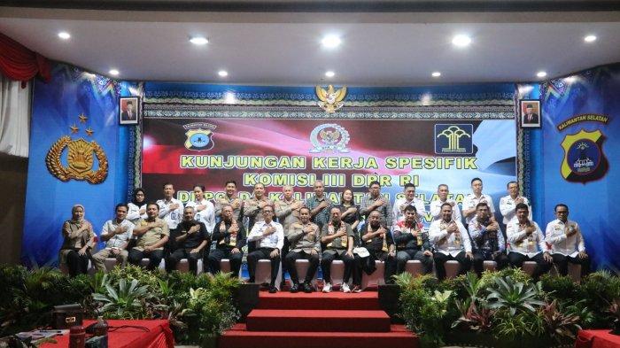 Kemenkumham Kalsel, Polda Kalsel dan DPR RI Duduk Bersama Bahas Urgensi Penegakkan Hukum