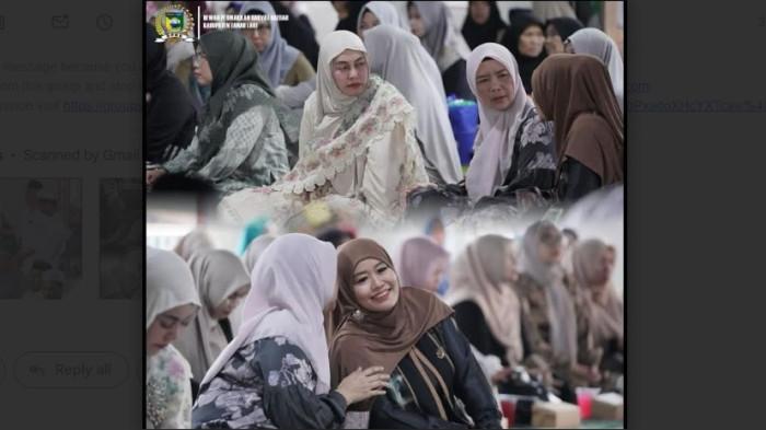 FOTO; HUMAS DPRD TALASAFARI RAMADAN - Suasana Safari Ramadan di Kecamatan Bajuin, Selasa (3/3) sore. anggota DPRD Tala turut hadir yaitu  Giyarti.