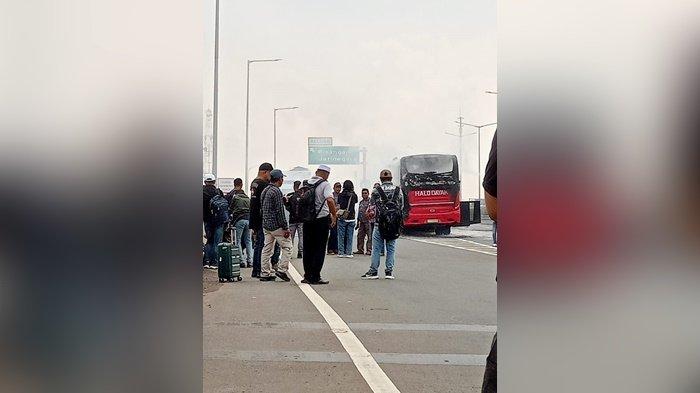 Selamat Saat Bus Terbakar di Tol, Kini Seluruh Rombongan Kades Asal Banjar Ada di Hotel