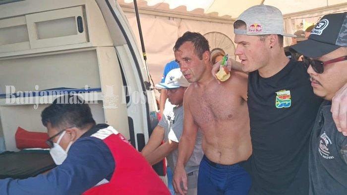 Dilarikan ke RS Ciputra Banjarmasin, Pembalap Trail Dunia Asal Afrika Selatan Ini  Alami Cidera Otot