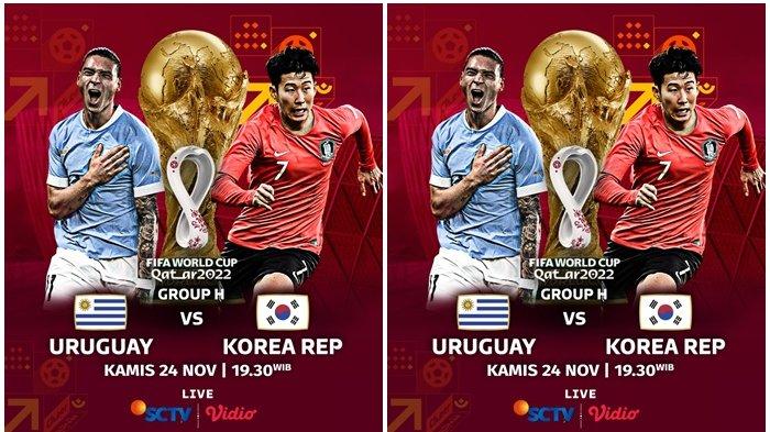 Susunan Pemain Uruguay vs Korea Selatan di Piala Dunia 2022: Prediksi Skor, Head To Head, Link SCTV