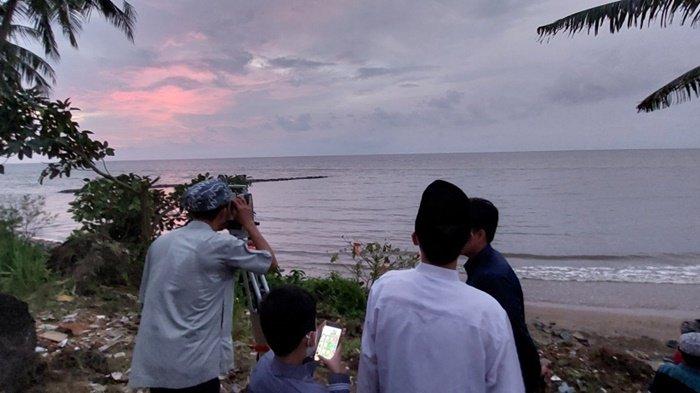 Tentukan 1 Syawal 1444 Hijriah, Sore Ini Tim BHR Tala Pantau Hilal di Pantai Takisung