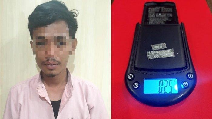 Tak Berkutik Diringkus Polisi, Pemuda di Nunukan Kaltara Ini Simpan 2 Bungkus Sabu di Kantong Celana