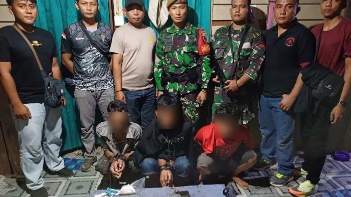 Tiga Pria Diduga Pengedar di Nunukan Diamankan Aparat Gabungan, Bawa 43 Paket Sabu
