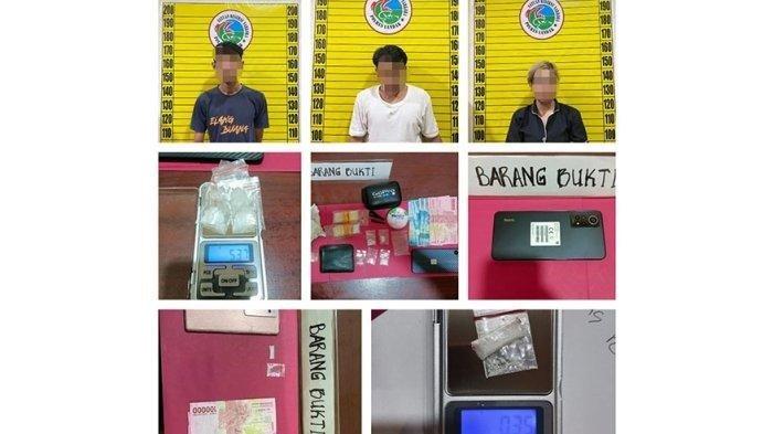 Ringkus Tiga Pria Terduga Pengedar, Satresnarkoba Polres Landak Amankan Paket Sabu