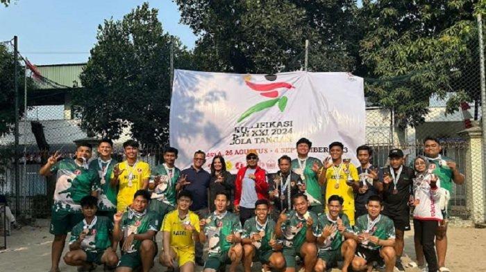 Raih Perunggu di BK PON Jakarta, Tim Bola Tangan Kalsel Nomor Pantai Melaju ke PON XXI 2024