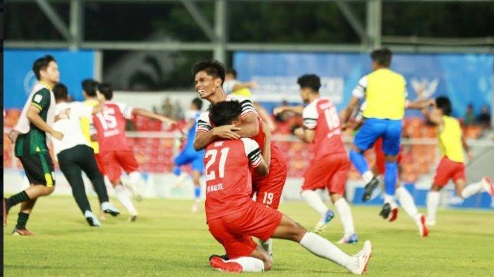 Tim Sepakbola PON Kalsel Lolos Semifinal PON XXI Aceh-Sumut 2024,Taklukan Tim Papua Pegunungan