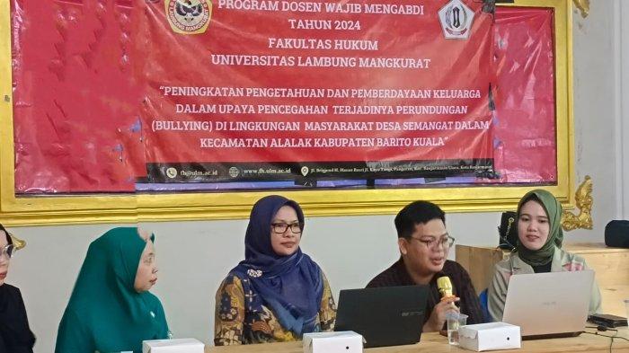 Wujud Nyata Program Dosen Wajib Mengabdi Fakultas Hukum ULM Banjarmasin, Ambil Tema Menarik Ini