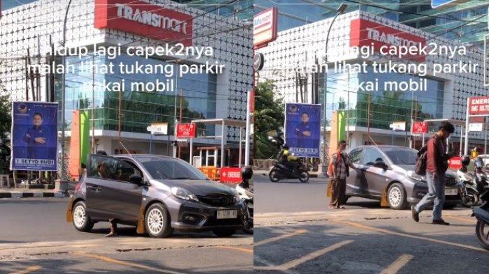 Viral Video Tukang Parkir di Semarang Lakukan Hal Di Luar Dugaan, Terekam Keluar dari Mobil