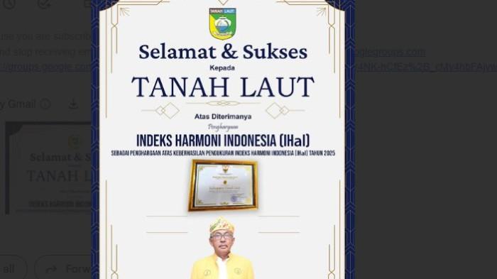 UCAPAN selamat  Sekretaris DPRD Tala.