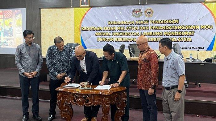 ULM Banjarmasin Teken MoU dengan 13 Universitas Malaysia, Kolaborasi Tingkatkan Kualitas Pendidikan