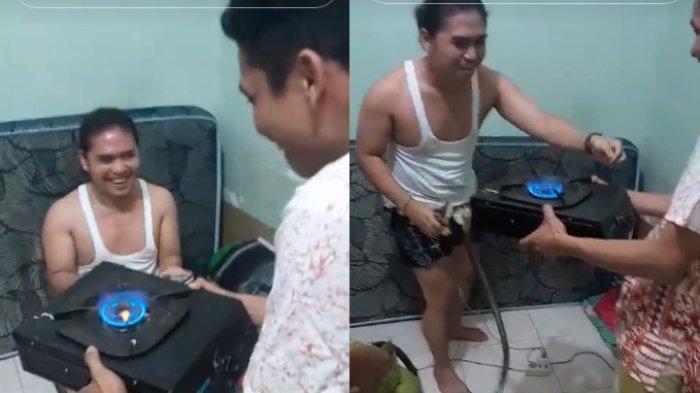 Viral Pria di Medan Dapat Kejutan Anti Mainstream, Disodori Api Kompor Gas Elpiji Saat Momen Ultah