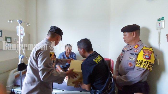 Sepekan Ketua KPPS Sabuhur Jalani Perawatan di Rumah Sakit, Petinggi Polres Tala Berikan Ini