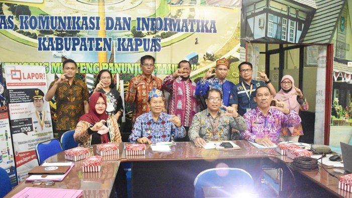 Diskominfo Kapuas Terima Kunjungan Monev Keterbukaan Informasi Publik Tahun 2022