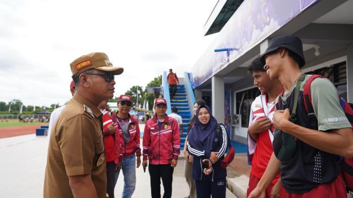 Wali Kota Banjarmasin, H Muhammad Yamin HR, berkunjung ke venue