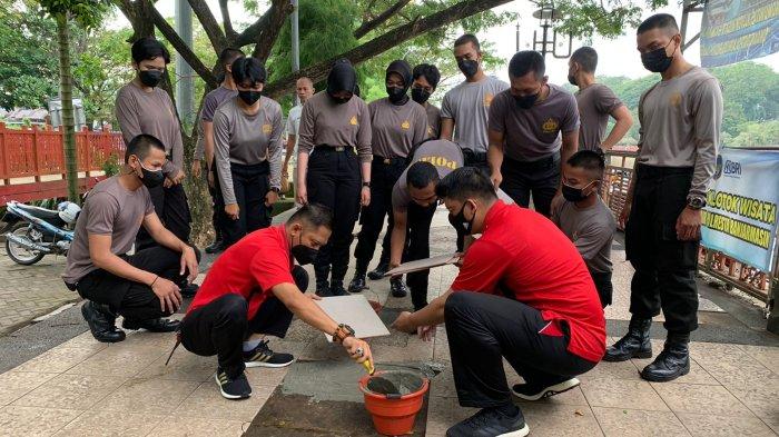 Bakti Sosial di Siring Menara Pandang, Polresta Banjarmasin Gandeng Dishub hingga Pol PP