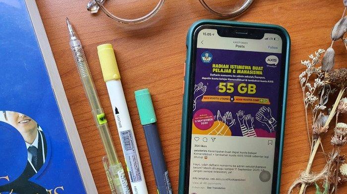 Ayo Dapatkan Kuota Belajar Kemendikbud dan Bonus Kuota 50GB dari AXIS, Begini Cara Mendapatkannya