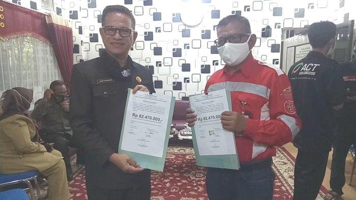 PT Arutmin Indonesia Beri Bantuan Modal untuk UKM Korban Kebakaran Kotabaru