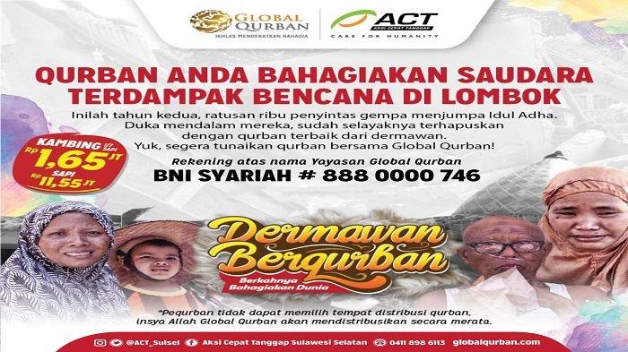 Bersama Global Qurban-ACT Redam Duka Penyintas Gempa