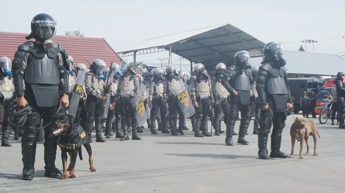Pengamanan Pilkada Kobar dan Barsel Juga Libatkan Anjing Pelacak