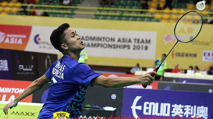 Hasil Perempat Final Badminton Asia Team Championships 2018 - Anthony Antar Indonesia ke Semifinal