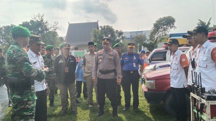 Siaga Bencana Alam di HST, TNI-Polri Bersama Pemerintah Daerah Gelar Pasukan