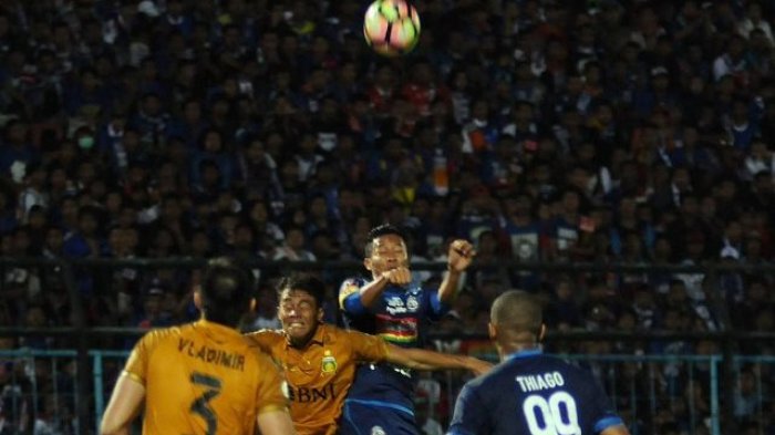 Hasil Akhir Arema FC Vs Bhayangkara FC - Skor 0-0, Arema FC ke 8 Besar Piala Presiden 2018