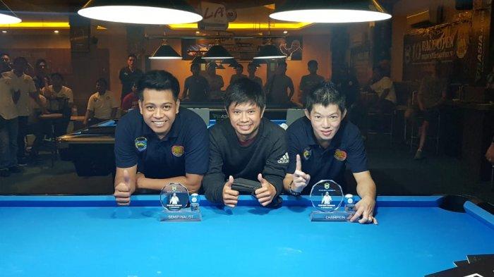 Taklukkan Pebiliar Jawa Barat dengan skor 9-7, Arun Juara Biliar Open