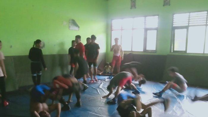 Persiapan Menjelang Popda Kalsel, Gulat Tala Evaluasi Kekuatan Para Atlet Junior