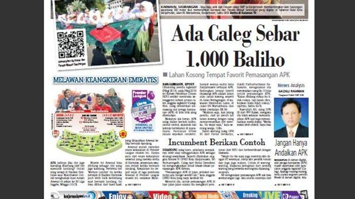 NEWS ANALYSIS - Pengamat Politik Fisip ULM, Gazali Rahman: Caleg Jangan Hanya Andalkan APK