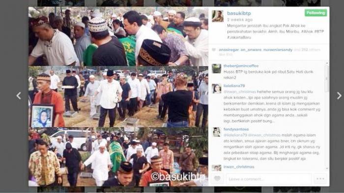 Kisah Ahok dan Ibu Angkatnya yang Muslimah