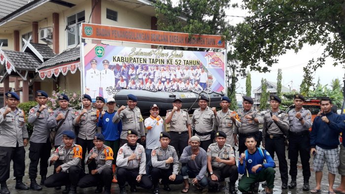Brimob Kalsel Tiba Di Tapin, Ini Tujuannya
